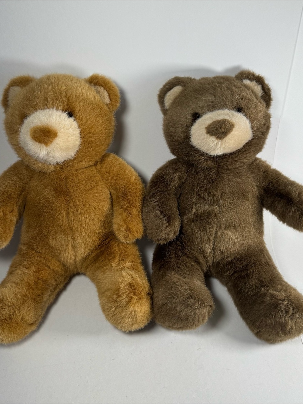 Build A Bear Vintage 90s Lil Cub Teddy Bear Set Brown Tan 14" Plush Stuffed Toy
